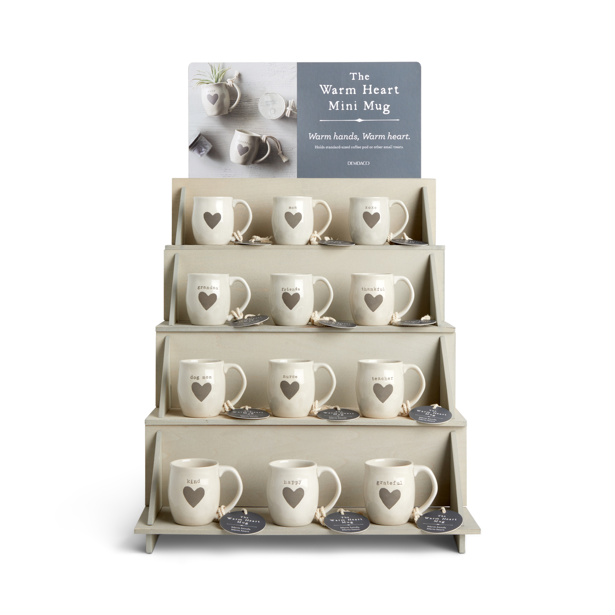 Warm Heart Mini Mugs Assortment