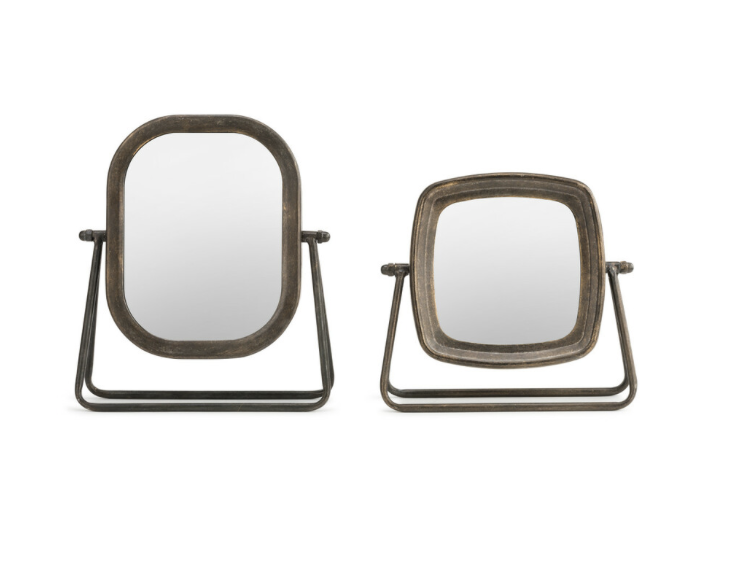 Metal Frame Tabletop Mirror