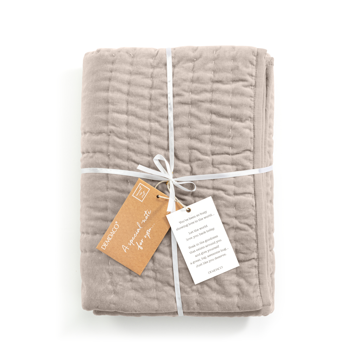 Beige Throw Blanket 