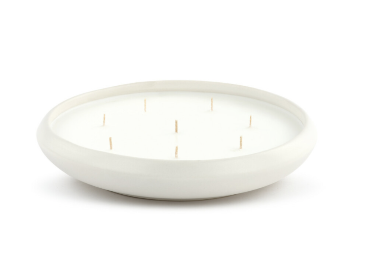 Round Bone White 8-Wick Candle