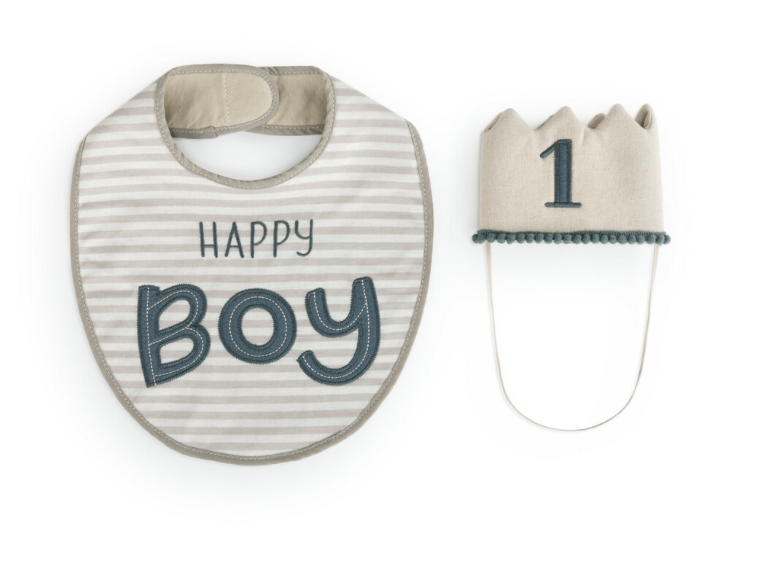 Boy Hat Bib Set