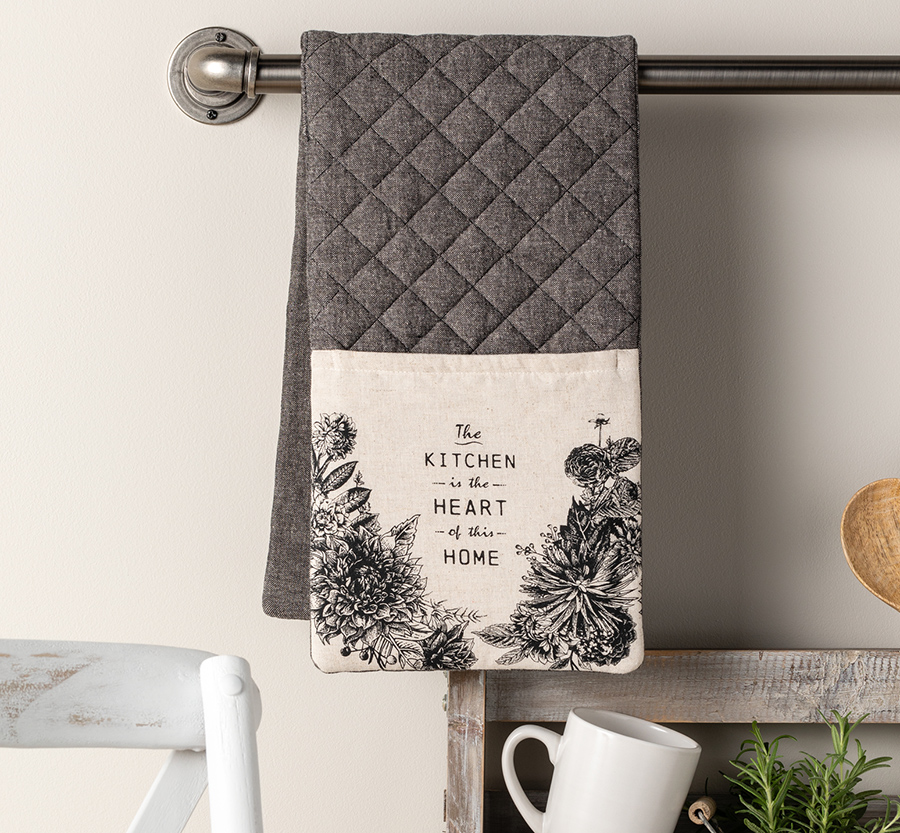 The Kitchen is the Heart of the Home Double Oven Mitt