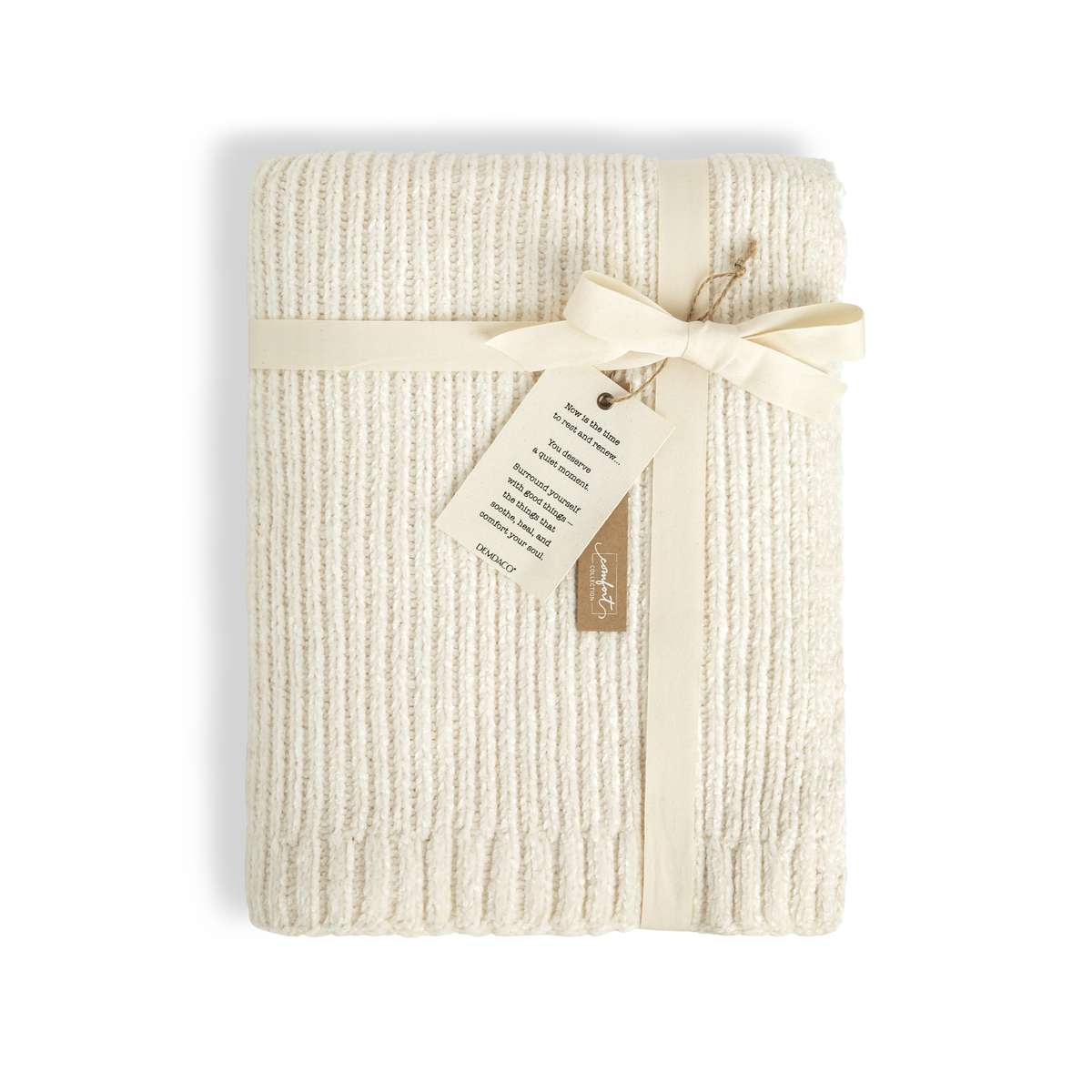 Cream Chenille Thow Blanket